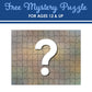 White Mountain Puzzle Sorter & Mystery Puzzle - Cardboard, Model 1084PZ