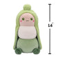 Living on the Veg Plush Toy - 14" Recycled Polyester Green PeacePods Sandra - Collectible from Squishmallows