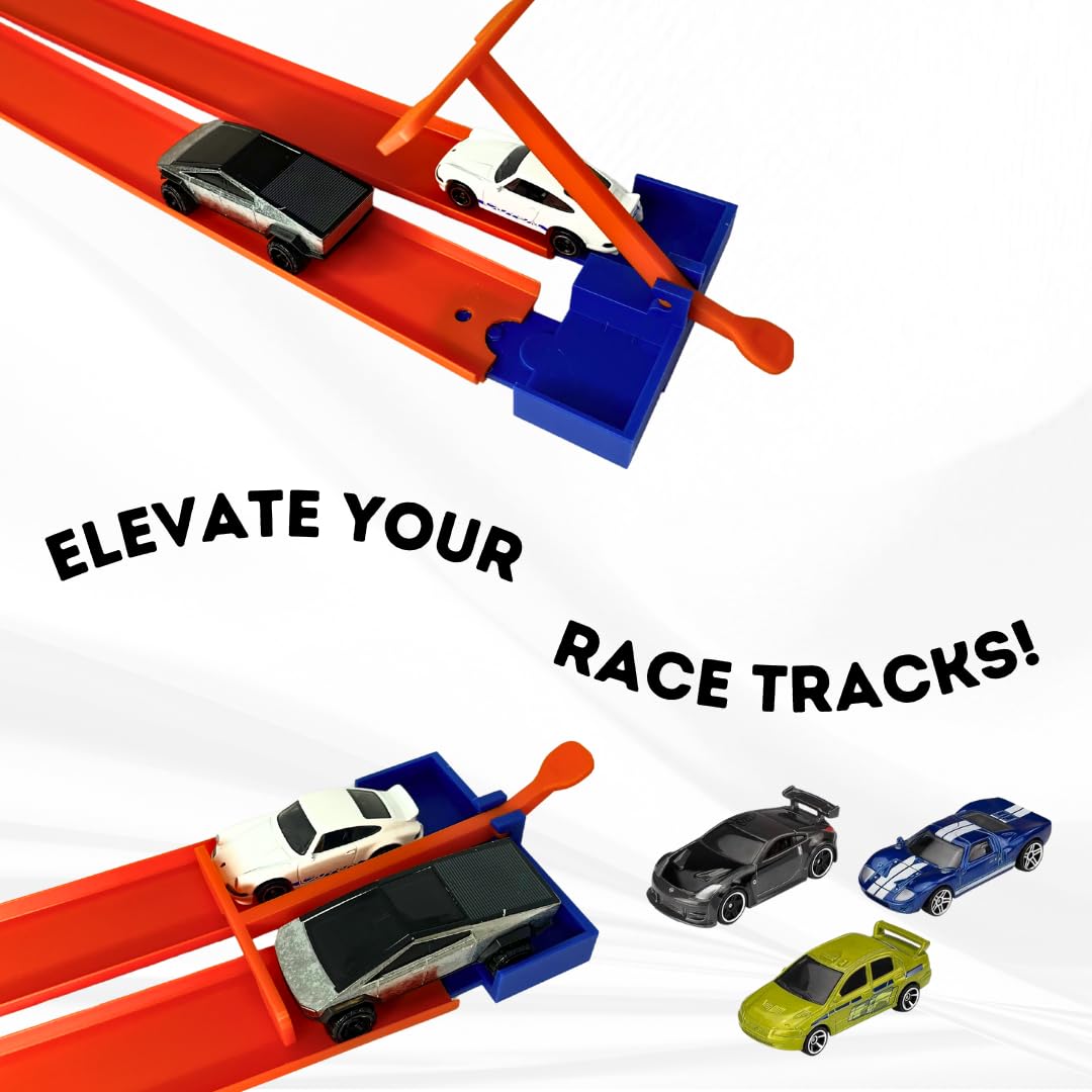 Starting Gate Compatible With Hot Wheels Racetracks | 2-Lane Launch Pad For Toy Tracks | Create Epic Racetracks | Made In Usa (S