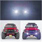 RCHUBAM 1Set Aluminum Front Rear Bumper with LED Lights for 1/18 TRX4M Defender Bronco RC Crawler Car