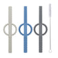 Yapromo Silicone Baby Teether Tubes For Infants With Nursing Biting Chewing - 3 Pack
