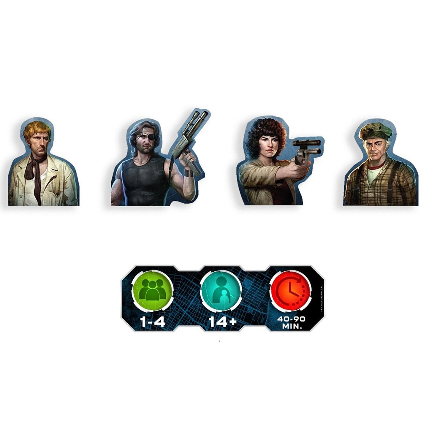 Pendragon Studios: Escape From New York: The Board Game - Hero Strategy Board Game Baed On The Movie, Ages 14+, 1-4 Players, 60 Min