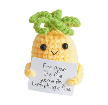 Aabxx Funny Mini Positive Potato,3In Cute Crochet Doll With Positive Card,Soft Wool Knitting Toy Decoration Encouragement Suppor