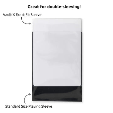 Vault X Exact Fit Trading Card Sleeves, Soft, High Clarity, Perfect Fit Inner Sleeves, Collectible Card Games, Sports, Tcg (500