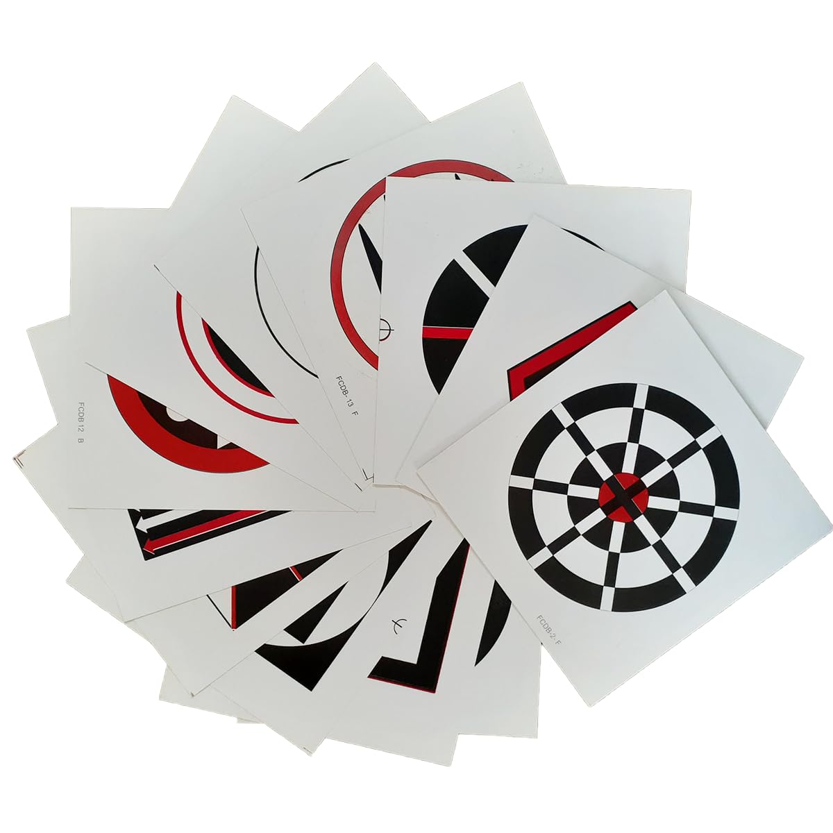 Tokyodo Red Black And White Flash Cards For Kids  Set Of 18 Laminated Educational Cards For Preschool Learning | Children Easy 