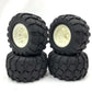KR2023MT04 1/10 1/12 Scale T MAXX E MAXX MT Flux Truck/Shore Course Wheels/Tires Set(135MM X 68MM) HEX 12MM FITS FSR FMS RGT VRX