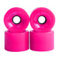 UJEAVETTE 4Pcs Skateboard Wheels Set Replacement PU Roller 78A Longboard Parts Purple