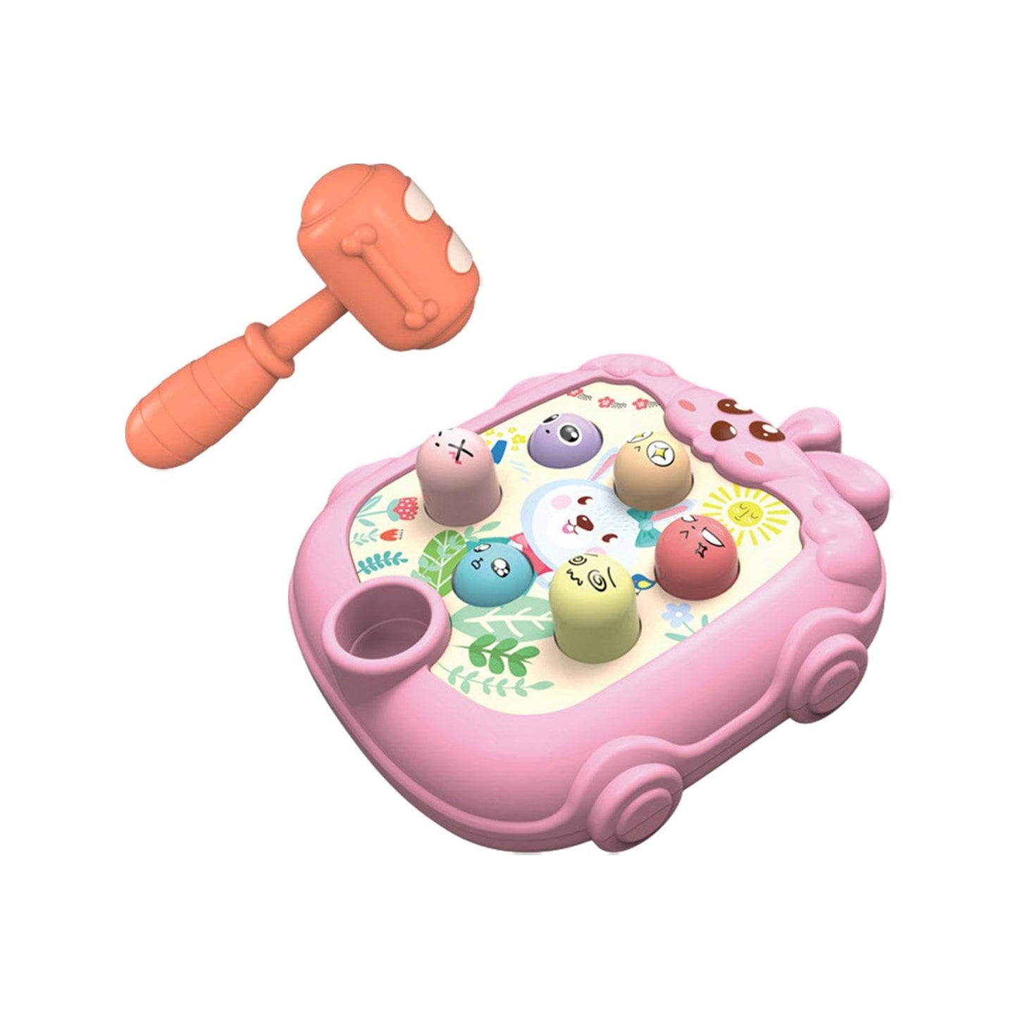 Ilsmysutra Baby Whack Game Early Developmental Toy For Competition Cooperation Reaction Pink