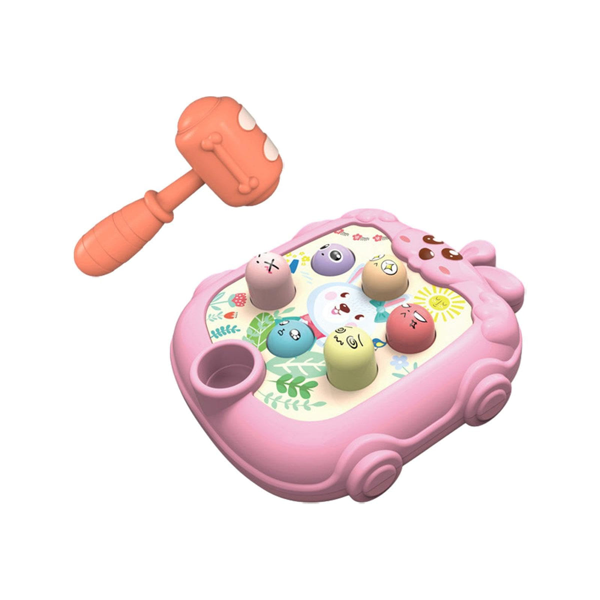 Ilsmysutra Baby Whack Game Early Developmental Toy For Competition Cooperation Reaction Pink