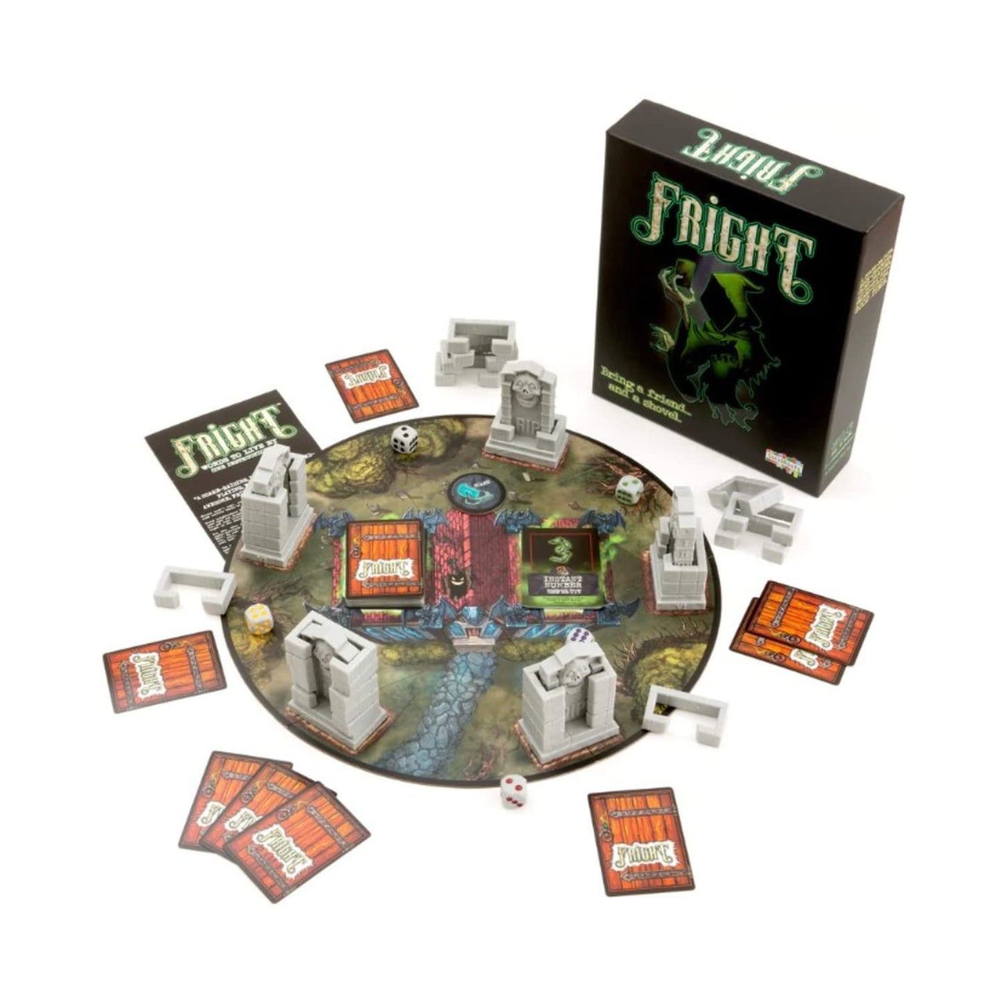 SolidRoots Fright - Bring a Friend and a Shovel. |Strategy Board Game | Great for Family Game Night | 2-5 Players | Ages 8 to mature-themed | Best Halloween Game