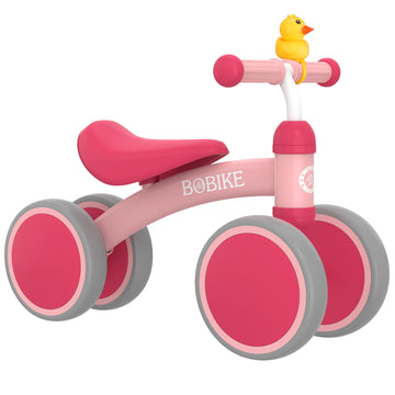 Baby Balance Bike Toys For 12-36 Months Boys Grils Baby Bike Kids Toy Toddler Bike No Pedal Best First Birthday Gifts Children Walker Infant 4 Wheels Bicycle Tarining Bike (Pink)