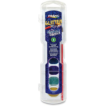PRANG Washable Watercolor Paint Set, Assorted Glitter Colors, eight Colors (X80515)
