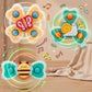 Kidliva Baby Suction Spinner Toy (Pack Of 3)  Bath Time Sensory Fidget Toys, Strong Suction Cup, Smooth Rotation, Safe Teether,