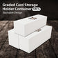 G-PLUS Graded Card Storage Box Holds 50-55 Graded Cards Holder Container (White)