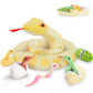 Maogolan Giant Snake Stuffed Animal, Realistic Large Mommy With 4 Babies & 2 Eggs Snakes Plush Toy, 118 ' ' Long Yellow Boa Cons