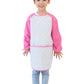 Plie Waterproof Kids Art Smocks 37 Colors (Age 1-10, S-XXL size), Blue&Green Dot (30-S)