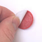 Playfully Ever After 1 Inch Red 100pc Felt Circle Stickers
