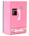 RatnaS Plastic Toy Refrigerator Role Play Household Kitchen Appliance Miniature Toy For Kids, Pink
