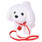 Worwoder Plush Bichon Frise Toy Puppy Electronic Interactive Pet Dog - Walking, Barking, Tail Wagging, Stretching Companion Anim