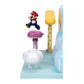 Super Mario Cloud World Diorama Set With 2.5' Running Mario Action Figure