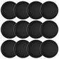 Coopay 12 Pieces Home Air Hockey Pucks 2.5 Inch Heavy Replacement Pucks For Game Tables Equipment Accessories, 12 Grams (Black)