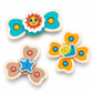 3 Pcs Baby Suction Cup Spinner Toys For Babies & Toddlers | Sensory Fidget Spinning Bath Toys For Kids | Strong Suction Toy For 
