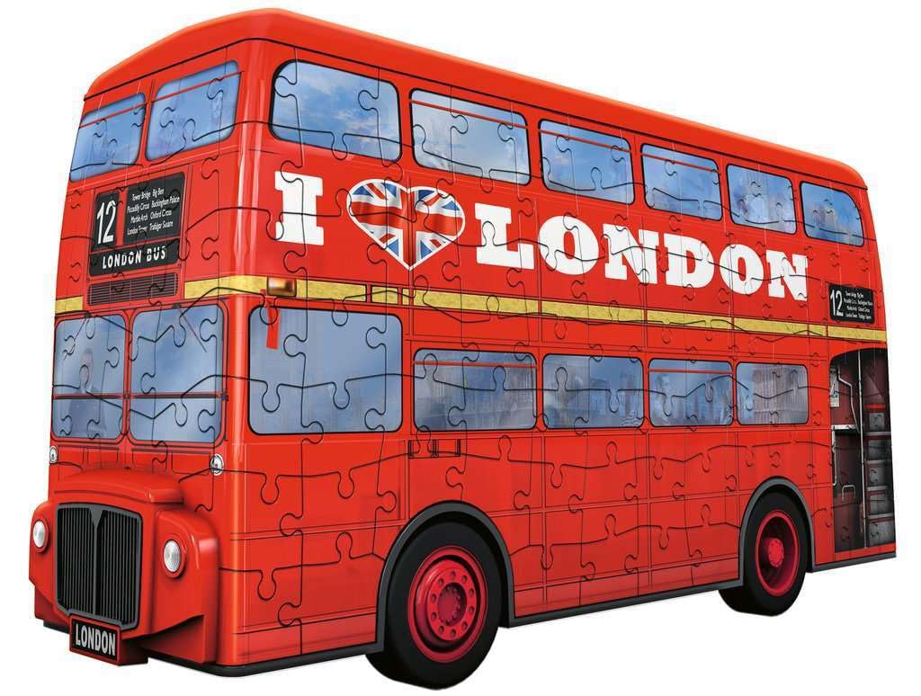 Ravensburger London Bus 216 Piece 3D Jigsaw Puzzle For Kids And Adults - 12534 - Great For Any Birthday, Holiday, Or Special Occasion