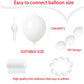 Adido Eva Link Balloons White 12 Inch Quick Link Latex Balloon 80 Pcs For Wedding, Baby Shower, Birthday, Bridal Shower, Hallowe