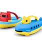Green Toys Tug Boat & Submarine Combo Pack