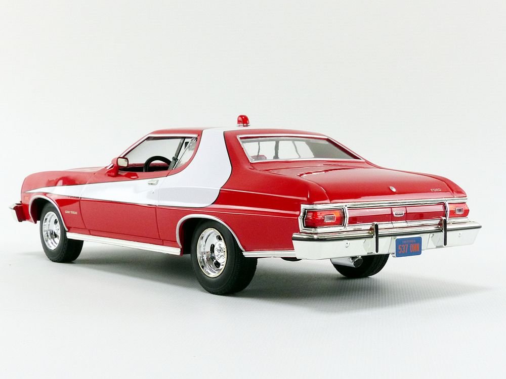 Greenlight 1/18 Diecast Model Car - 1976 Ford Gran Torino - Green - Small - Model 19017 - Starsky and Hutch TV Series