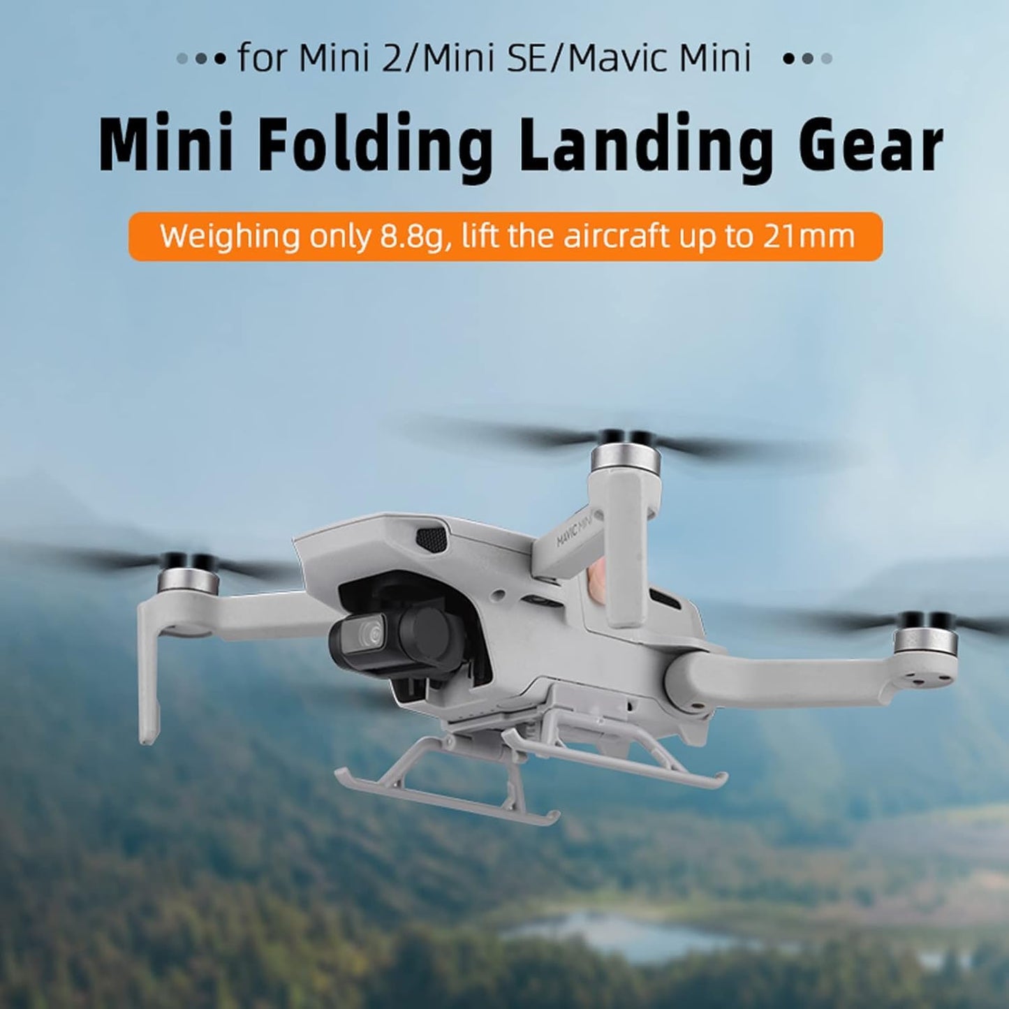 Mini 2 SE/Mini 4K Landing Gear Foldable Quick Release Extension Leg for DJI Mini 2 SE/Mini 2/Mini SE Drone Accessories