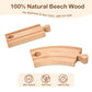 Wooden Train Track Set 53pcs Wood Train Tracks Accessories Expansion Pack fits Melissa and Doug, fits Brio, fits Thomas, Montess