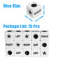 ZLIXING 15 Pcs Dice for Left Right Center Dice Game Prime Only Dice Family Board Games Accessories