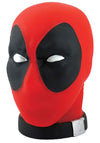 Marvel Deadpool Head Bank Statue, 4" - Red & Black Plastic Collectible, Model FEB158366