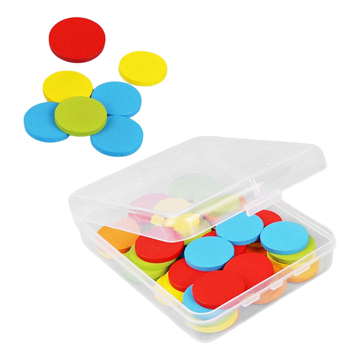 Atorse Math Shapes Geometric Solids Sorting Stacking Toys For Game Gift Activity 50 Round|Baby | Toys For Baby | Developmental B