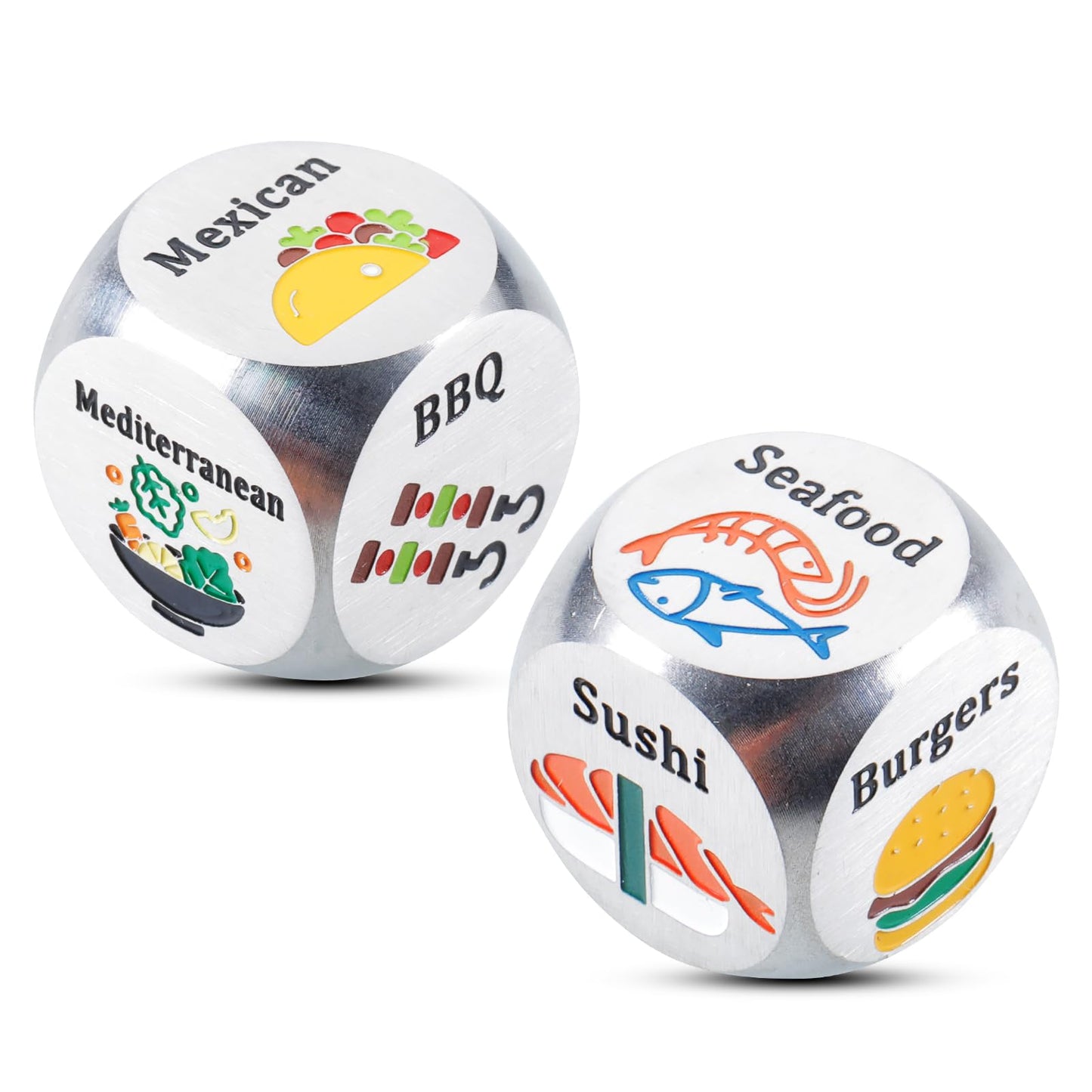 Valentines Day Gifts for Him Her Food Decision Dice Decider Gifts for Couple Boyfriend Girlfriend Husband Wife Date Night Dice G