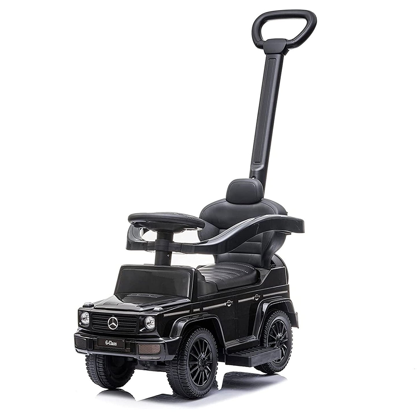 Best Ride On Cars Mercedes G-Wagon 3 In 1 Push Car, Black, Large