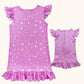 Bow Dream Girl Dress and Matching American Girl Doll Clothes for Girls Pink Size 140
