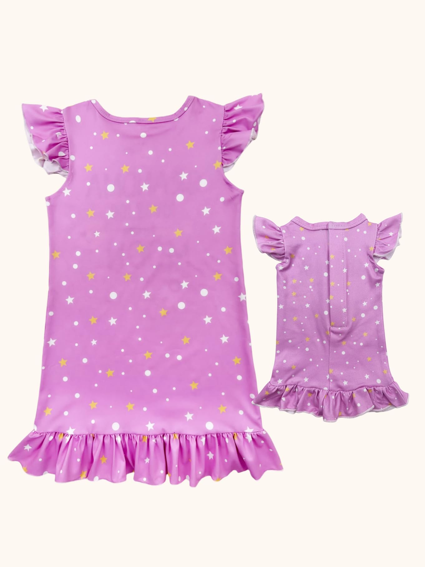 Bow Dream Girl Dress and Matching American Girl Doll Clothes for Girls Pink Size 140