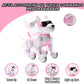 Top Race Pink Robot Dog - Remote Control Toy with Touch Function - Interactive Smart Pet with Voice Commands, Dancing, Animal So