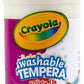 Crayola Washable Tempera Paint, White Paint For Kids, 16 Ounces
