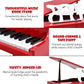 Honey Joy Classical Kids Piano, 30-Key Mini Piano With Music Stand And Bench, Wooden Musical Instrument Toy With Lid & Music Rac