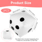 Prasacco Giant Dice - Jumbo Dice for Pool & Lawn Games  2 Pcs  30cm  White
