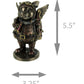 Veronese Design 5 1/4' Steampunk Aviator Flying Pig Resin Figurine Bronze Finish