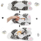 Muiteiur 4 Piece Cat Plush Set, Mom Cat Stuffed Animal With 3 Baby Stuffed Kittens In Zipper Pouch, Cute Stuffed Cat For Kids Girls Boys, Great Gift For Valentines Birthday (Grey,15.7Inch)