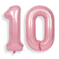 SUWEN 40 Inch Pink Foil Number Balloons 0-9 Jumbo Mylar Birthday Party Decorations for Girls