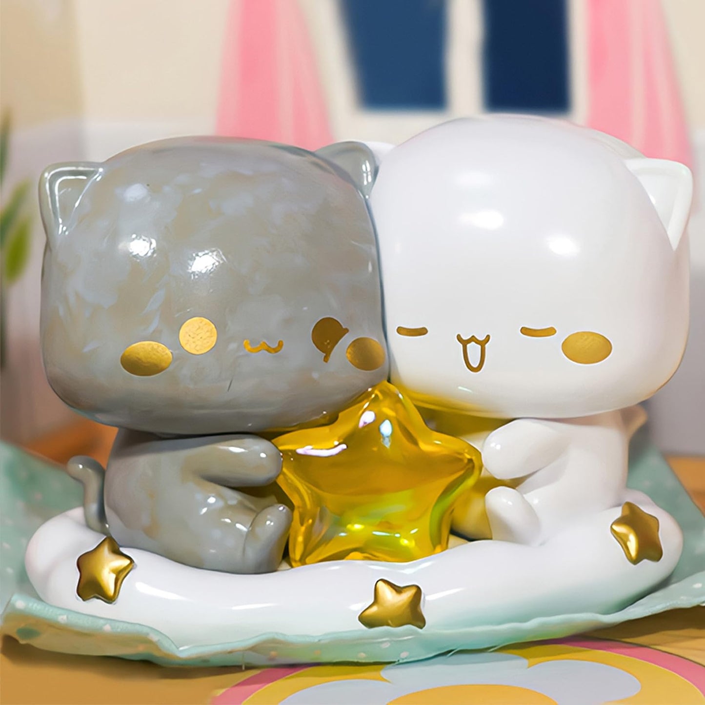 Beemai Mitao Cat Love Is Like A Peach Series 1Pc Blind Box Random Design Cute Figures Collectible Toys Birthday Gifts