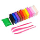 Suvaniq 12 Different Color Fluffy Foam Clay With Tools, Pack Of 12 (1 Piece Each Color) Super Light Diy Clay For Model Air Dry C