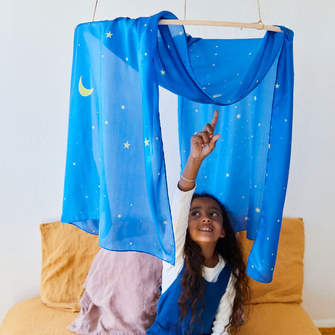 Sarah'S Silks Giant Playsilk | 100% Silk Toy For Toddlers | Bright Colored Large Scarves For Fort Building And Pretend Play - St