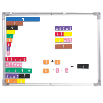 Learning Advantage Fraction Tiles - Foam - Magnetic - Set Of 51